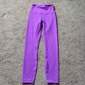 lululemon wunder train high rise 25” leggings in moonlit magenta